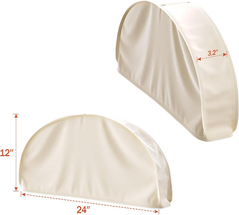 Univivi 12 Inch Shoulder Covers for Clothes (Set of 4) Breathable Shoulder Garment Dust Cover Closet Suit Protects for Suit, Coats, Jackets - Apri...