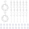 DICOSMETIC 8Pcs Cabochon Bracelet Making Kit Bracelet Bezel Settings Stainless Steel Cabochon Tray Bracelets with Glass Cabochons for Jewelry DIY ...