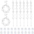 DICOSMETIC 8Pcs Cabochon Bracelet Making Kit Bracelet Bezel Settings Stainless Steel Cabochon Tray Bracelets with Glass Cabochons for Jewelry DIY ...