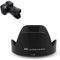 Camera Lens Hood JJC Lens Shade for Nikon AF-P DX NIKKOR 18-55mm f/3.5-5.6G VR Lens & Nikon 1 NIKKOR VR 10-100mm f/4-5.6 Lens Replaces Nikon HB-N1...