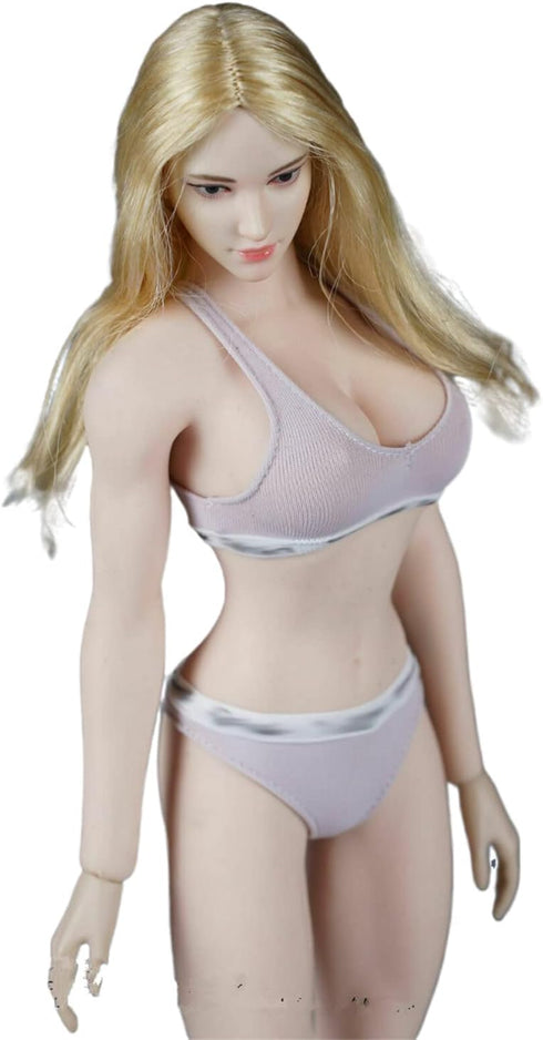 1/6 Scale Female Clothes,Female Pink Bras Underwear Clothing for 12inch PH TBL JO Seamless Action Figure Body (B)...