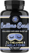 Angry Supplements Bedtime Beauty, Collagen Infused Night Time Sleep Aid, All Natural Pills with L-Theanine, Melatonin, Magnesium & Hyaluronic Acid...