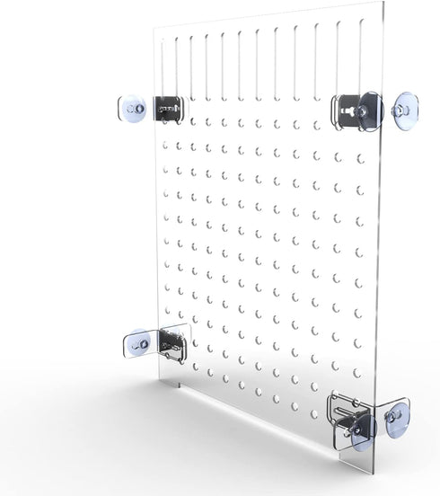 Aquarium Fish Tank Divider Acrylic Isolation Grid Board with Suction Cups Included Clear Fish Separator Transparent Plate Baffle Cover Blocking Fi...