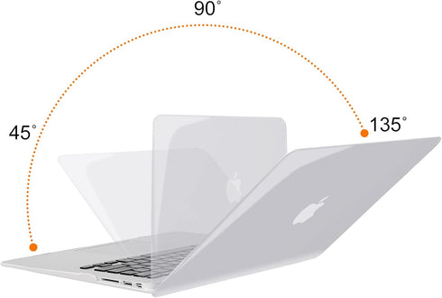 MOSISO Compatible with MacBook Air 13 inch Case (Models: A1369 & A1466, Older Version 2010-2017 Release), Protective Plastic Hard Shell Case & Key...