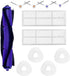 Replacement Accessories Kit Compatible with Narwal Freo Robot Vacuum Cleaner,1 Main Brush, 4 Side Brushes,4 Mop Pads, 2 Hepa Fiters Spare Parts...