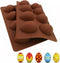EchoDone Egg Shape Soap Mold Non Stick Silicone Half Egg Mold for Soap Making, Truffles Chocolate, Candy, Jelly, Desserts, Ice Tray Backing Set Ca...