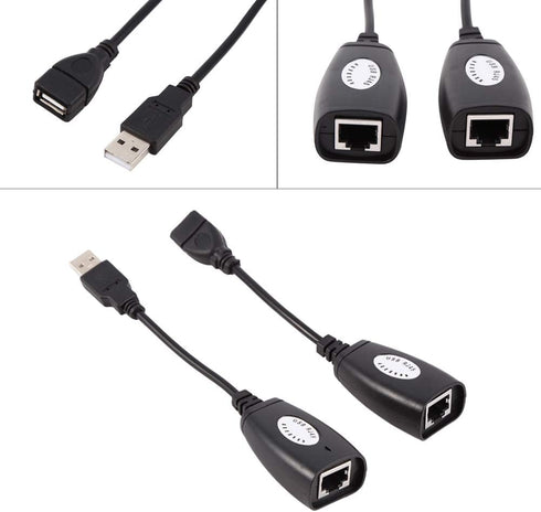 USB to RJ45 Adapter,USB 2.0 to RJ45 Ethernet Extension Extender Network Adapter Cable Wired LAN Ideal for Use with USB Cameras, Printers, Web Came...