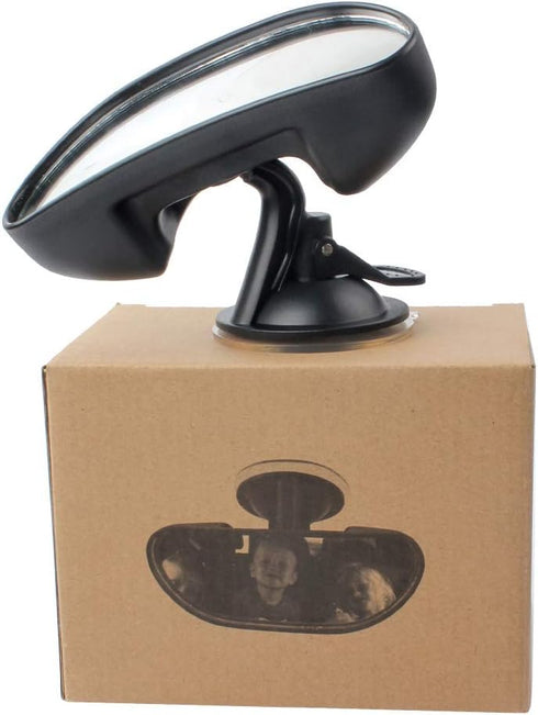 GES Rear View Mirror - 360 Degree Adjustable, Strengthen Suction Cup for Car - 5.9 x 2.2Inch - Black...