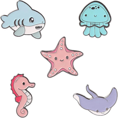 Cute Cartoon Brooch Pins Enamel Brooches Lapel Pins Badge Women Clothing Bag Decor (HX)...