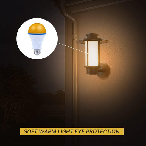2 Pack LED Amber Light Bulbs,7W A19 1800K Warm Light Bulbs for Sleep Light Bulb,Blue Light Blocking Light Bulbs 60 Watt Equivalent for Healthy Sle...