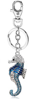 Liavy's Seahorse Charm Fashionable Keychain - Sparkling Crystal - Unique Gift and Souvenir...