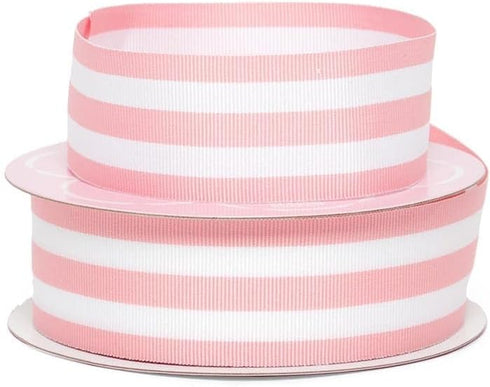 Light Pink Jenna Striped Grosgrain Ribbon 1 1/2" X 25 Yards...
