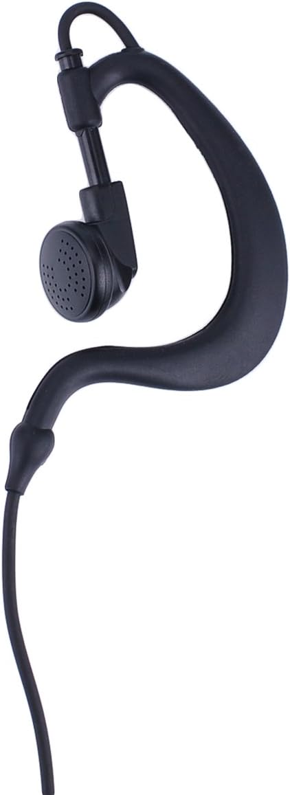 CP200 Earpiece Headset Compatible with Motorola Walkie Talkies CLS1110, CLS1413, CLS1450, GP88, RDM2070D, VL50, G Shape, PU Material, Black...