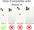 MZELQ Compatible with iPhone 14 Case 2022 6.1 inch Laser Bling Glitter Rainbow Heart Phone Case + Screen Protector, Cute Pattern Designed for iPho...