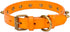 Basic Classic Adjustable Genuine Cow Leather Pet Collars for Cats Puppy Dogs (Large/Neck 11.8"-15.3", A-Yellow Brown)...