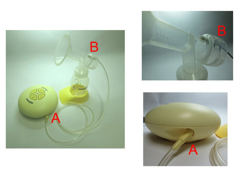 Swing Tubing and Breast Pump Kit Compatible with Medela Swing Breastpump. Inc. 1 Medium Breastshield (Comparable to Medela Personalfit 24mm), 1 Va...