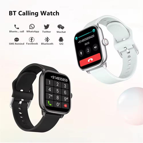 Smart Watch, 1.96" for Men Women (Answer/Make Call), Fitness Tracker with 100+ Sport Modes, IP68 Waterproof, Heart Rate/Sleep Monitor, Spo2, Pedom...