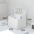 carrotez Multi Compartment Pen Holder for Desk, Small Desk Organizer, Pen Organizer for Desk, Pencil Organizer for Desk - White...