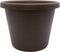 The HC Companies 7 inch Round Classic Planter - Plastic Plant Pot for Indoor Outdoor Plants Flowers Herbs, Chocolate...