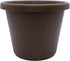 The HC Companies 7 inch Round Classic Planter - Plastic Plant Pot for Indoor Outdoor Plants Flowers Herbs, Chocolate...