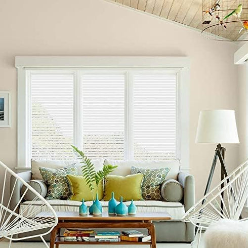 LEMON CLOUD Privacy Window Film Self-adhesive No-Glue Static Cling Stripe Pattern Frosted Window Film Decorative Privacy Glass Film for Office Hom...