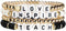 Pingyongchang Beaded Teacher Bracelet Mixed Color Ploymer Clay Bracelets for Women Bohemian Handmade Beaded Teacher Appreciation Bracelet Love Tea...