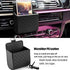 TRUE LINE Automotive Car Interior Air Vent Dash Mount Phone Storage Coin Bag Case Organizer Cellphone Holder Box with Hook (Black)...