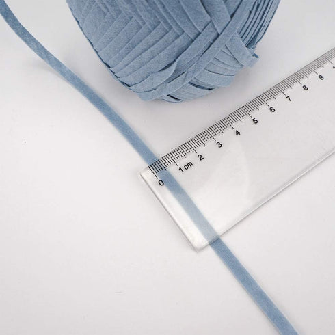 NICEEC 3 Packs Kraft Paper Yarn- Soft Raffia Ribbon Yarn for Crocheting & Knitting, Polyester, DIY Weaving - Total 474yds, 5.3oz - Light Blue...