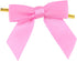 50pcs Satin Ribbon Twist Tie Bows DIY Twist Bow Crafts for Gift Wrap Bags, Party Favors, Baked Goods, Cookies for Gift Wrapping Supplies (Pink)...