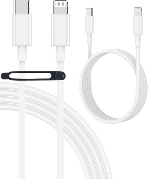Apple USB-C to Lightning Fast Charger Cable, USB C to Lightning Cable for Apple iPhone Charger Cord, 6.6FT+10FT USB C to Lightning Cord, Apple Pho...