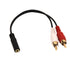 VCE 3.5mm Female to 2 RCA Male Stereo Audio Y Cable 2-Pack, Gold Plated Adapter Compatible for TV,Smartphones, MP3, Tablets, Speakers,Home Theater...