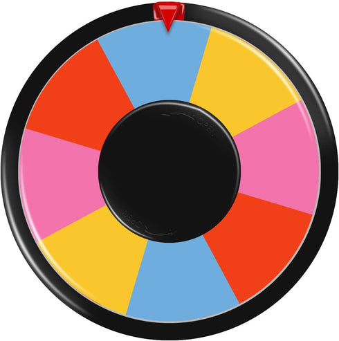8 Inch Table Spinning Wheel,Double-Sided 8/16 Slot Color Prize Wheel,Dry Erase Spin Wheel for Fortune Spinning Game,Trade Show, Holiday Activities...