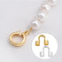 1 Box 600Pcs U Shape Wire Protector Jewelry Wire Guard Loops Brass Small Double Hole Wire Guardians Thread Protectors for Jewelry Making Necklace ...