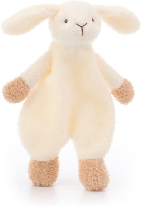 Apricot Lamb Stuffed Animals Security Blanket White Bunny Rabbit Infant Nursery Character Blanket Luxury Snuggler Plush(White Bunny, 10 Inches)...