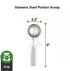 4 Oz Portion Scoop Ice Cream Disher with Trigger Release, Stainless Steel Cookie Scoop for Portion Control, Scoop Cookie Dough, Cupcake Batter; Ha...