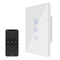 Jinvoo WiFi Wall Light Touch Panel Switch, 2.4GHz WiFi Light Switch Smartphone Remote Control, Remote Control Smart Life/Doodle App, Timer, Alexa ...