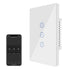 Jinvoo WiFi Wall Light Touch Panel Switch, 2.4GHz WiFi Light Switch Smartphone Remote Control, Remote Control Smart Life/Doodle App, Timer, Alexa ...