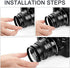 20 Pieces Metal Step-Up Adapter Rings & Step Down Rings Kit Lens Filter Stepping Adapter Rings Set for DSLR Camera......