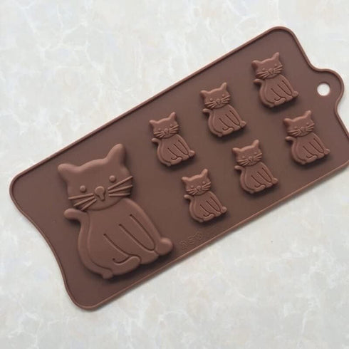 Cat Cake Mold Silicone 3D Kitten Biscuits Fondant Handmade Bakeware Tools Resin Clay Chocolate Candy Mould (1)...