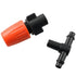 Atomizing Nozzle RLECS 25PCS Irrigation System Misting Automatic Watering Garden Hose Spray Adjustable Garden Irrigation Nozzles with Tee Joints f...