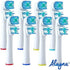 Replacement Brush Heads Compatible with OralB Braun- Best Double Clean, Pack of 8 Electric Toothbrush Replacement Heads- for Oral B Pro, 1000, 800...