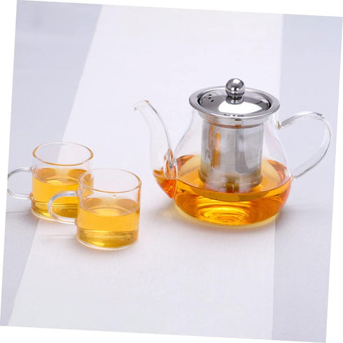 1 Set Teapot Loose Leaf Tea Pots Water Pitcher Loose Leaf Tea Maker Water Boiler Tea Infuser Kettle Tea Kettles Glass Tea Pot Handheld Water Jug S...
