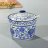 123Arts Ceramic Sugar Bowl Flower Relief Seasoning Jar Spice Jar with Lid and Spoon...