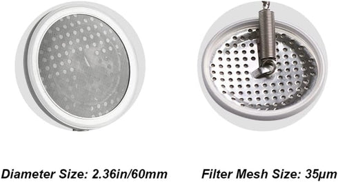 Reusable Syphon/Siphon Coffee Filter for Hario Yama Siphon Coffee Maker & Other Similar Syphon Coffee Maker, Permanent Stainless Steel & Silicon R...