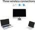 L570 Wireless Bluetooth Mouse, Portable Rechargeable Mouse with Charging Cable, USB Receiver and Two Bluetooth, 4-Way Scrollig for MacBook Air/Pro...