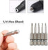 Fixinus 6 Pieces Magnetic Triangle Screwdriver Bits Set, 1/4 inch Hexagonal Screwdriver Bits, 1.8 mm, 2.0 mm, 2.3 mm, 2.5 mm, 2.7 mm, 3.0 Triangle...