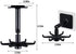 Hanging Utensil Holder Hooks Kitchen Utensil Hanger Wall Mount 360 Degrees Rotating Folding Hook Self Adhesive Hook Utensil Rack with 6 Hooks for ...