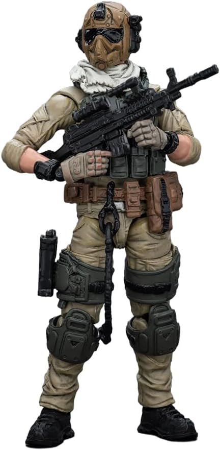 JOYTOY 1/18 Action Figures U.S.Army Delta Assault Squad Machine Gunner Collection Models Christmas Birthday Gifts...