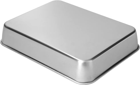 Roasting Pan with Racks Stainless Steel Broiler Pan and Grill Rectangular Roaster with Rack for Cooking Baking(26.5 * 20.5 * 5cm)...