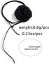 Vintage Black Flower Choker Necklace Big Rose Flower Long Black Velvet Choker Necklaces Goth Collar Choker Camellia Flower Necklace for Women Hall...